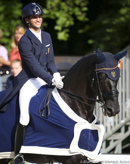 Juan Matute Guimon on Don Diego at the 2017 CDIO-U25 in Rotterdam :: Photo © Astrid Appels