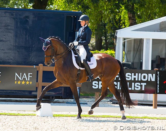 Veronique Roerink and Flanell at the 2018 CDI Ermelo :: Photo © Digishots