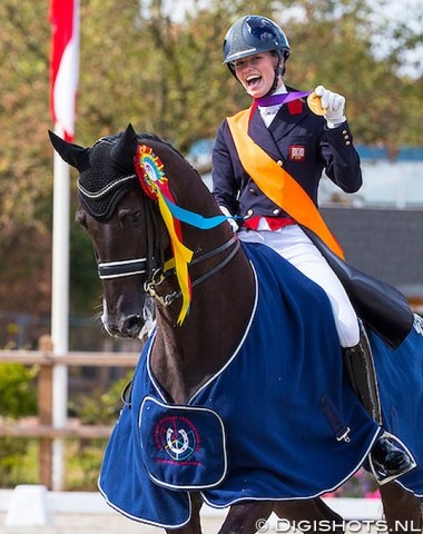 Kur gold for Charlotte Fry at the 2018 European Under 25 Championships :: Photo © Digishots