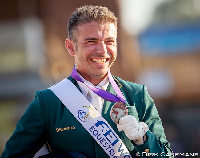 Rodolpho Riskalla winning para silver at the 2018 World Equestrian Games :: Photo © Dirk Caremans