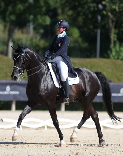 Serena Fumagalli and Black Panter at the 2019 European Under 25 Championships :: Photo © Astrid Appels