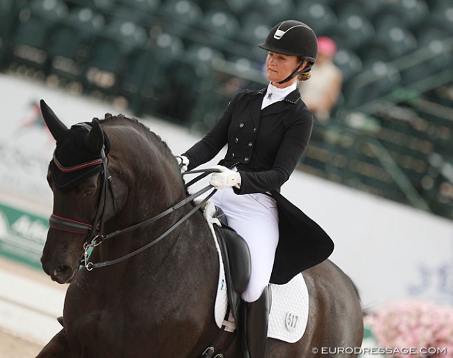 Signe Kirk Kristiansen on Her Highness O at the 2019 CDI Wellington :: Photo © Astrid Appels