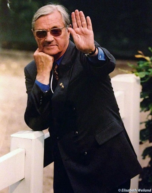 Heinz Schütte at the 1995 European Dressage Championships in Mondorf-les-Bains :: Photo © Elisabeth Weiland