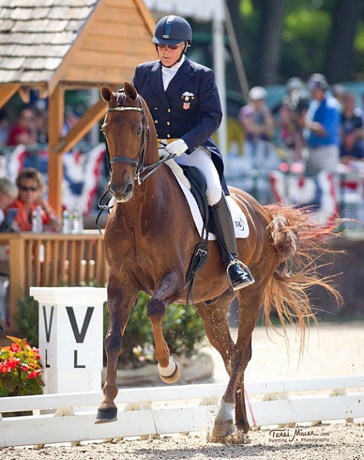 Sue Blinks and Robin Hood at the 2012 U.S. Dressage Championships in Gladstone :: Photo © Terri Miller