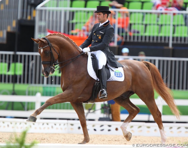 Severo Jurado Lopez and Lorenzo at the 2016 Olympic Games in Rio :: Photo © Astrid Appels