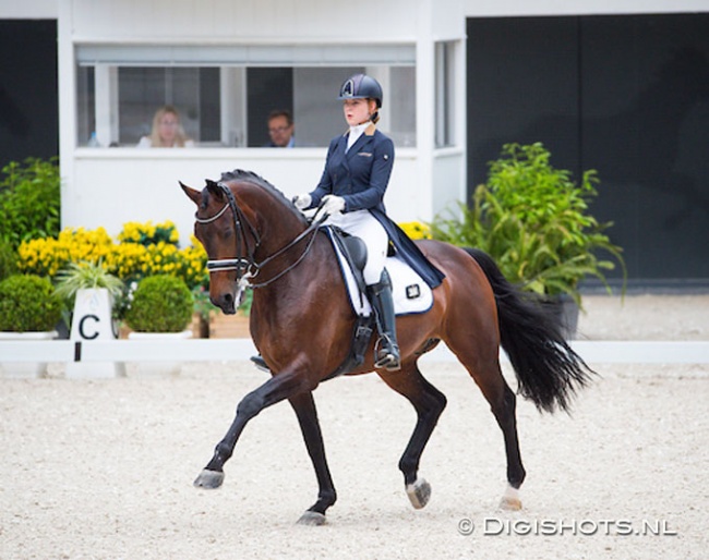 Maud de Bruijn and Don Tango B at the 2018 CDI-J Aachen :: Photo © Digishots