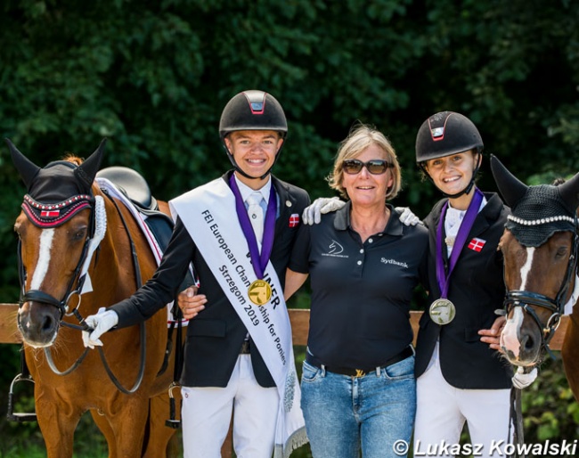 Danish Alexander Yde Helgstrand and Liva Addy Guldager Nielsen won gold and silver at the 2019 European Pony Championships. Will they go back to the European Youth Championships in 2020 ?? :: Photo © Lukasz Kowalski
