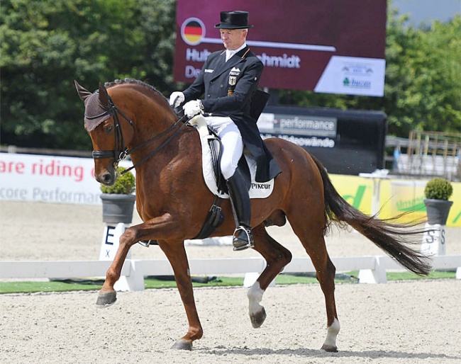 Hubertus Schmidt and Denoix PCH at the 2020 CDN Hagen :: Photo © Rüchel