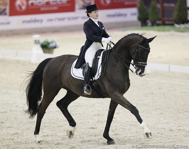 Elena Sidneva and Sacura at the 2020 CDI Lier in February :: Photo © Astrid Appels