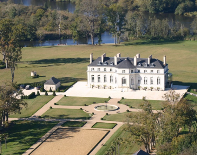 Castle Pont-Hus as part of the 120 hectare property that makes Haras de Hus