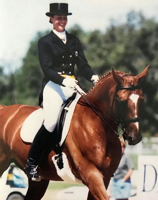 Jessica Jo Tate and Wjedro at the 1999 North American Young Riders Championships