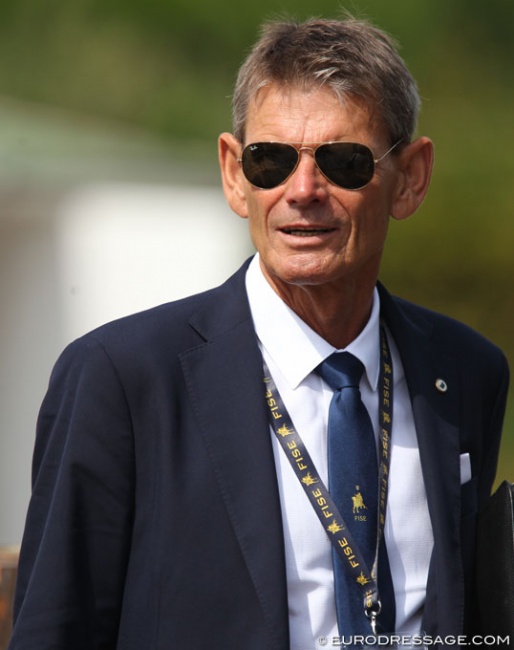 Swedish 5* judge Lars Andersson at the 2019 European Youth Championships :: Photo © Astrid Appels