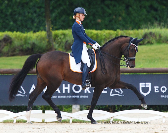 Kimberly Pap and Vloet Victory at the 2019 European Young Riders Championships :: Photo © Astrid Appels