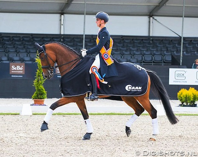 Marten Luiten and Fynona are the 2019 Dutch Junior Rider Champions :: Photo © Digishots