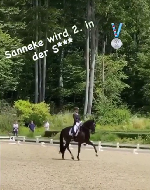 Sanneke Rothenberger and Sankt Anton at the 2020 CDN Darmstadt-Kranichstein on 5 July 2020