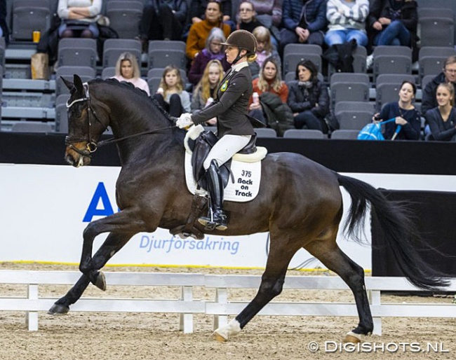 Jeanna Hogberg and Mr Grey VH at the 2020 Gothenburg Horse Show :: Photo © Digishots