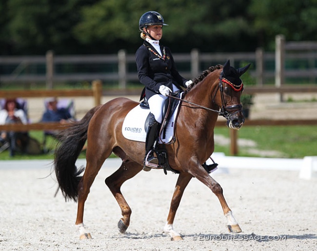 Jette de Jong and Ico van de Beekerheide at the 2020 CDI Grote Brogel :: Photo © Astrid Appels