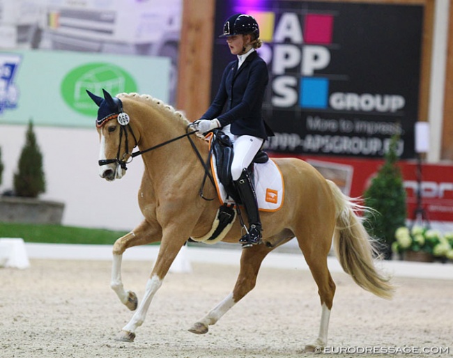 Jill Bogers and First Hummer at the 2020 CDI Lier :: Photo © Astrid Appels