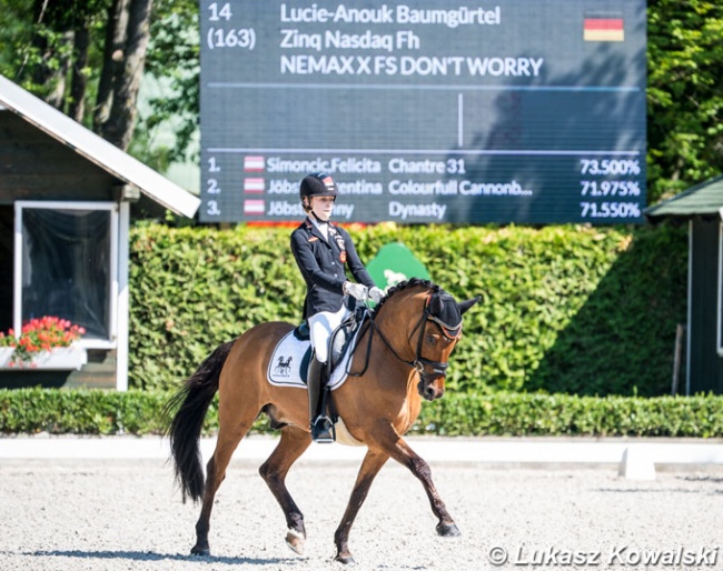 Lucie-Anouk Baumgurtel and Nasdaq at the 2020 CDI-W Mariakalnok :: Photo © Lukasz Kowalski