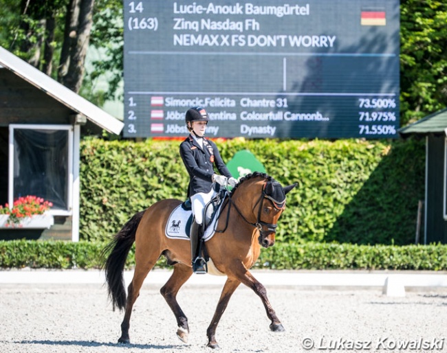 Lucie-Anouk Baumgurtel and Nasdaq at the 2020 CDI-W Mariakalnok :: Photo © Lukasz Kowalski