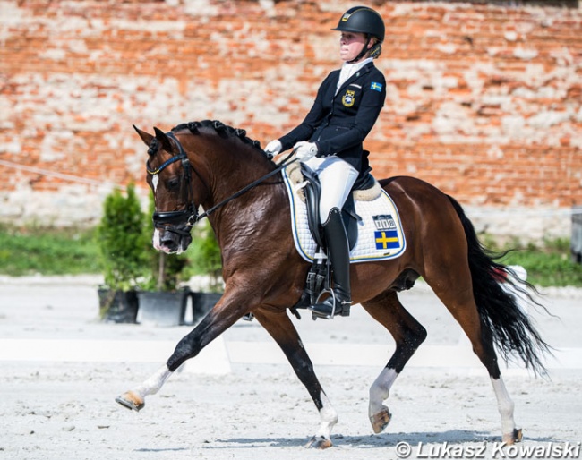Swedish My Sandgren on Twenty Two at the 2019 European Pony Championships :: Photo © Lukasz Kowalski
