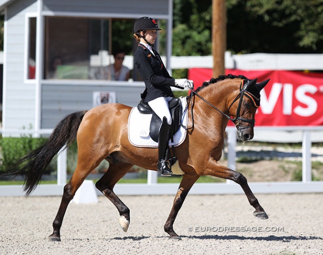 Lucie-Anouk Baumgürtel and Nasdaq at the 2020 European Pony Championships :: Photo © Astrid Appels