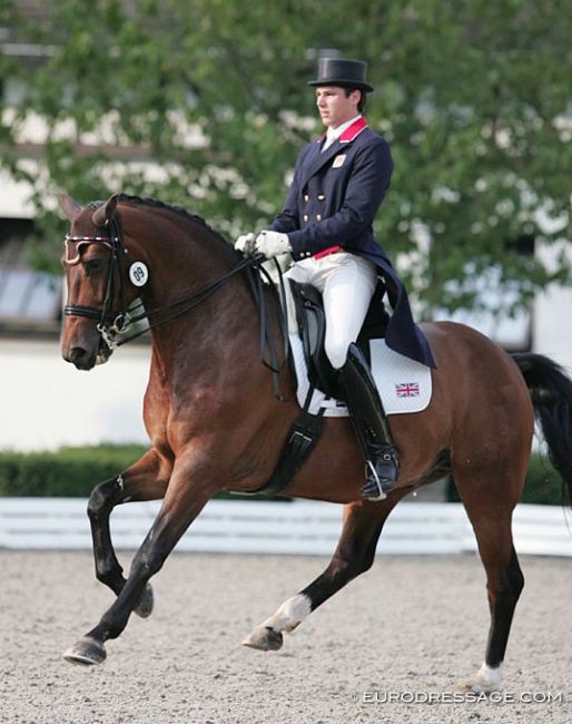 Charlie Hutton and Abira at the 2010 European Young Riders Championships in Kronberg :: Photo © Astrid Appels