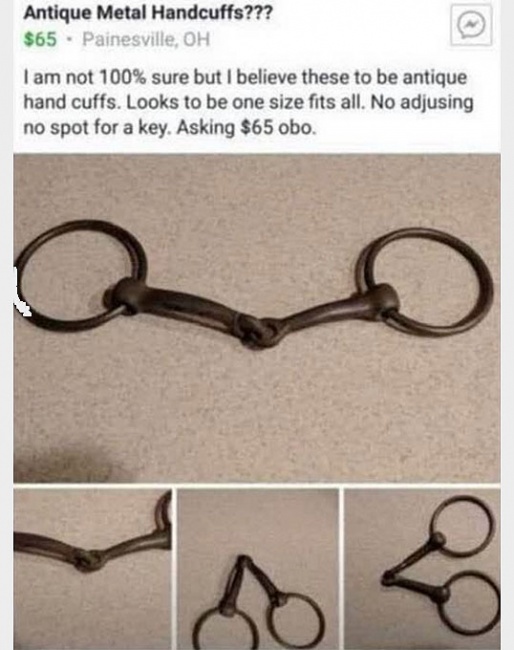 antique hand cuffs?