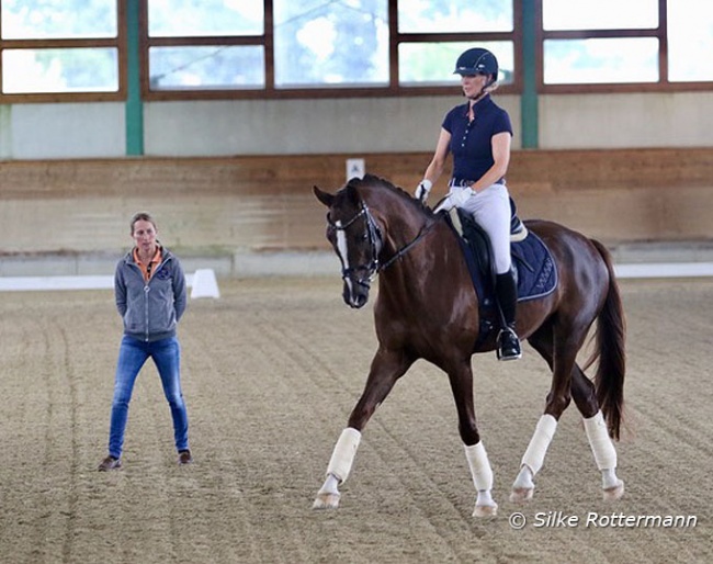 Helen Langehanenberg training seminar " "The training of the dressage horse" at the DOKR center in Warendorf :: Photo © Silke Rottermann