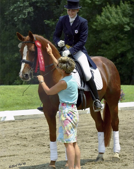 Nora Batchelder and Weide in 2005 :: Photo © Hoof Pix