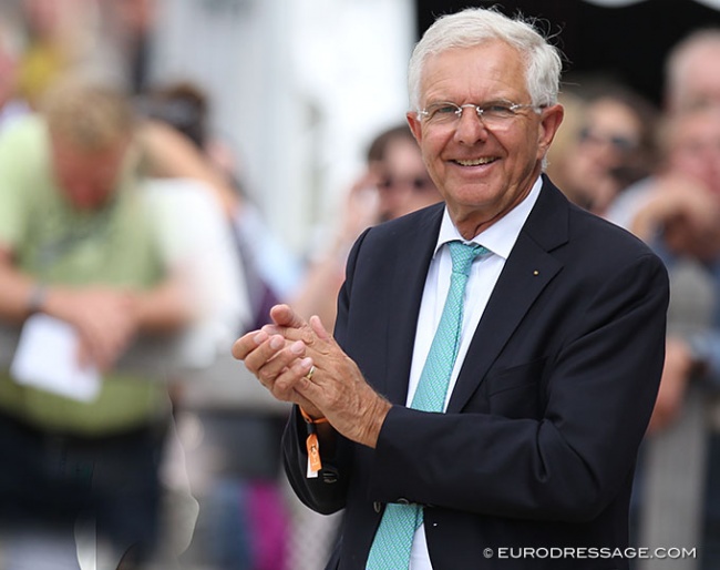 Christoph Hess at the 2019 World Young Horse Championships :: Photo © Astrid Appels