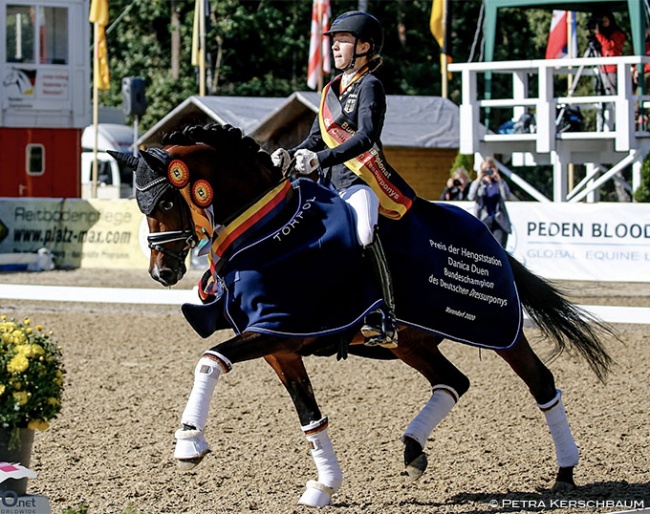 Antonia Busch-Kuffner and Cosmo Callidus at the 2020 Bundeschampionate :: Photo © Petra Kerschbaum