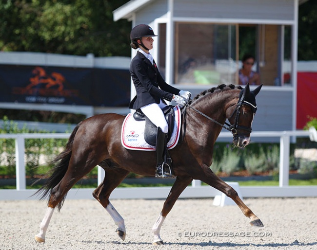 Liva Addy Guldager Nielsen and D'Artagnan at the 2020 European Pony Championships :: Photo © Astrid Appels