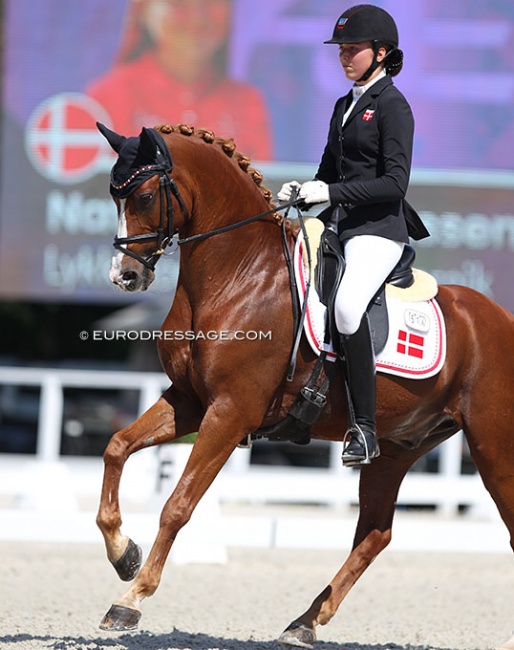 Nathalie Thomassen and Lykkehøjs Dream of Dornik at the 2020 European Pony Championships :: Photo © Astrid Appels