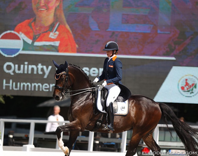 Quinty Vossers and Hummer at the 2020 European Young Riders Championships in Pilisjaszfalu, Hungary :: Photo © Astrid Appels