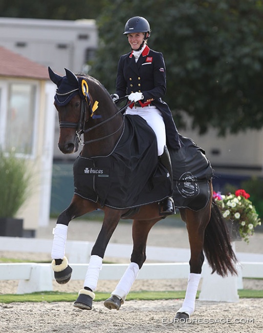 Lara Butler and Kristjan win the Grand Prix for Freestyle at the 2020 CDI Hagen on 24 September 2020 :: Photo © Astrid Appels