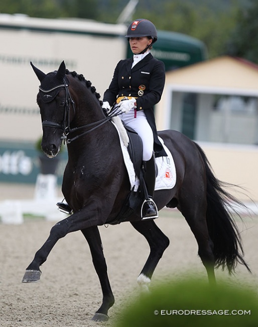 Charlott Maria Schürmann on Damiro at the 2020 CDI Hagen in July :: Photo © Astrid Appels