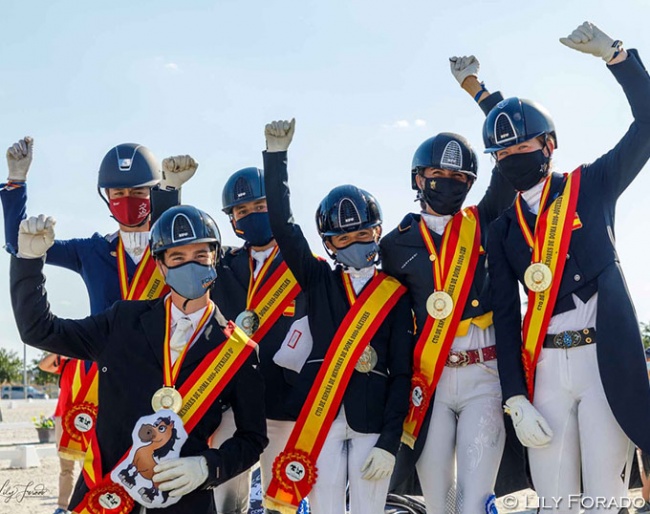 The champions of the 2020 Spanish Youth Championships at Las Cadenas :: Photo © Lily Forado