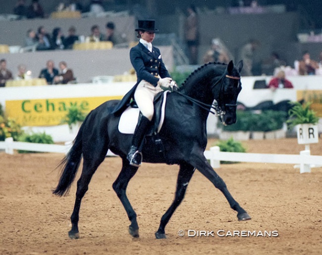 Monica Theodorescu and Arrak xx at the 1997 World Cup Finals in 's Hertogenbosch :: Photo © Dirk Caremans