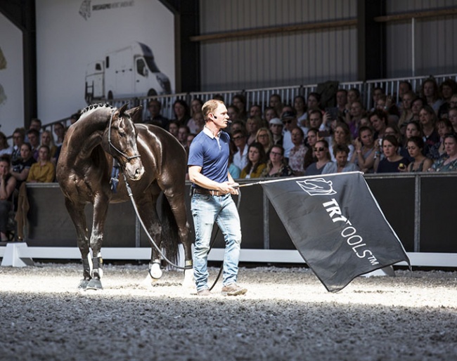 Tristan Tucker demonstrating the TRT method at a clinic in The Netherlands