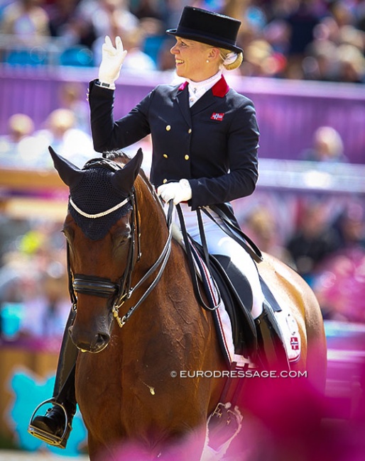 Siril Helljesen and Dorina at the 2012 Olympic Games in London :: Photo © Astrid Appels