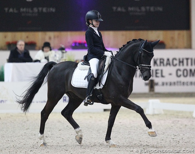 Evi van Rooij and King Stayerhof's Jango at the 2018 CDI Lier :: Photo © Astrid Appels