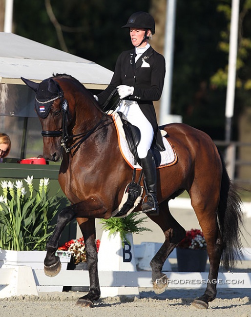 Agatha van der Lei and Caron at the 2019 CDI Waregem :: Photo © Astrid Appels