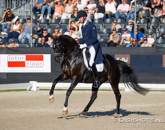 Vincent van Gasselt and Delacroix at the 2020 Dutch Dressage Championships :: Photo © Digishots