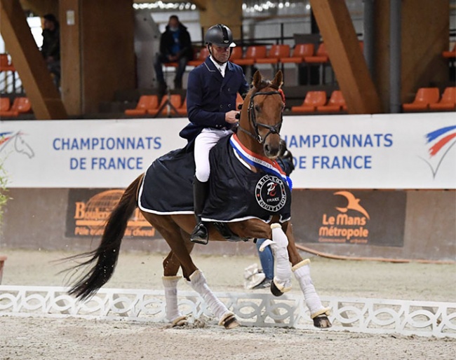 Jean-Marc Favereau on Deauville de Hus at the 2020 French 7-year old Championships :: Photo © Les Garennes