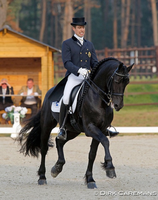 Marc-Peter Spahn and Adel 357 at the 2008 Belgian Dressage Championships in Herentals :: Photo © Dirk Caremans