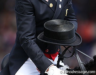 Top hats to disappear from the sport of dressage as of 1 January 2021 :: Photo © Astrid Appels