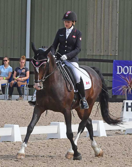 Roberta Sheffield, a Canadian Paralympian who resides in Lincolnshire, GBR, and Fairuza are on target for the Tokyo 2020 Paralympic Games :: Photo © Kevin Sparrow