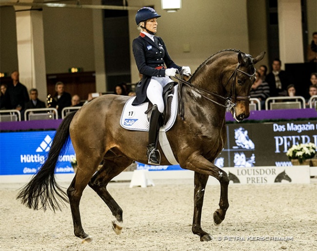 Ingrid Klimke and Bluetooth at the 2019 Louisdor Cup Finals in Frankfurt :: Photo © Petra Kerschbaum