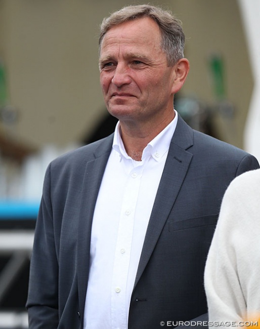 Dr. Werner Schade at the 2019 World Young Horse Championships in Ermelo :: Photo © Astrid Appels
